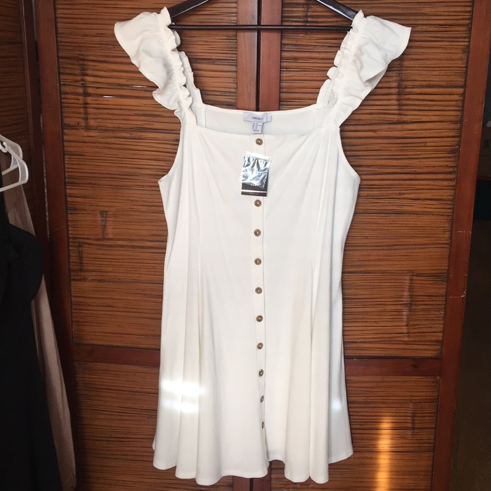 Forever 21+ White Knit Dress Size 3x